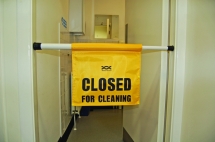 Closed For Cleaning Sign Door Safety Sign (Each)