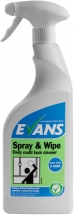 Evans Spray & Wipe 750mlx6 A028AEV
