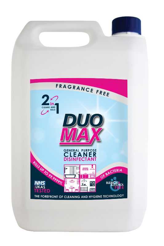 hard surface cleaners duomax general cleaner fragrance free 5l avanti hygiene ltd