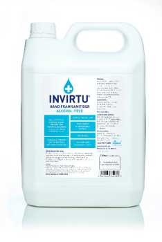 hand sanitisers invirtu hand foam sanitiser 5ltr avanti hygiene ltd