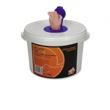 HPC Shield Industrial Scrub Wipes Orange (100 tub)
