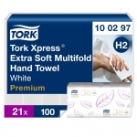 Tork Xpress Extra Soft M/Fold 2ply Hand Towel 100297 (2100)