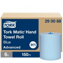 Tork Advanced Blue Hand Towel Roll H1 150m 2-ply 290068 (6)