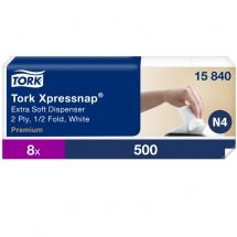 Tork Xpressnap Extra Soft White Disp Napkin 15840 (4000)