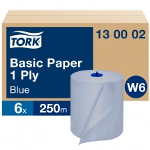 Tork Washstation Basic Paper 1ply Blue 130002 (6x250m)