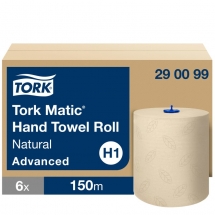 Tork Matic Natural Hand Towel Roll H1 150m 2ply 290099 (6)