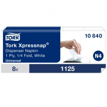 Tork N4 Dispenser Napkin 10840 Xpressnap 1 ply 21x33cm (9000)