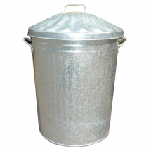 Galvanised Dustbin and Lid (Each)