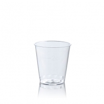 Shot Glass Clear Polystyrene 30ml/1oz CE Marked (1000)