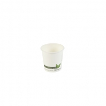4oz Compostable Hot Drink Cup White Ingeo (1000)