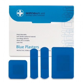 Dependaplast Plasters Blue Euro (100)