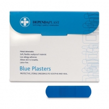 Plasters Blue Detectable 7.5cm x 2.5cm (100)