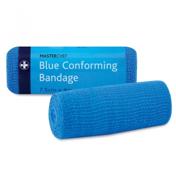 Blue Conforming Bandage 7.5cm x 4m (Each)