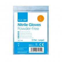 Blue Dot Large Nitrile Gloves powder-free (Pair)