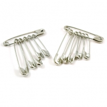 Safety Pins Assorted - Bag of 12