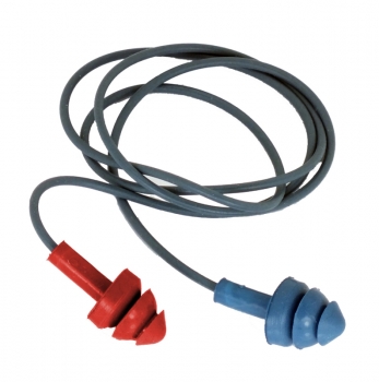 Detectamet Metal Detectable Ear Plus 3 Flange Corded in Box