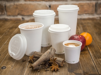 Vegware Compostable White Hot Cup Single Wall