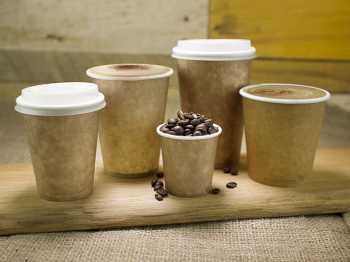 Vegware Compostable Brown Kraft Hot Cup Single Wall Vegware Compostable Brown Kraft Hot Cup Single Wall