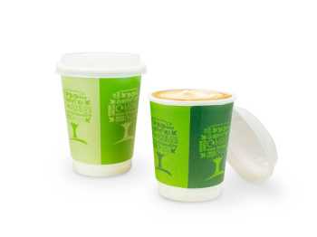 Vegware Green Tree Double Wall Hot Cup Vegware Green Tree Double Wall Hot Cup