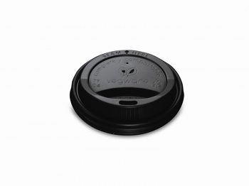 Vegware Compostable CPLA Hot Cup Lid Black