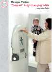 Baby Point Compact Vertical Changing Unit wall mount CT/2V
