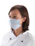 Facemasks 3 ply Non Woven Blue with Loops DK01 (1000)