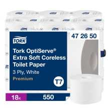 Tork OptiServe Coreless TPaper 3ply XSoft 472650(18 rolls)