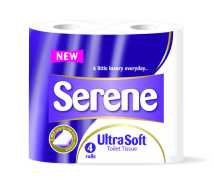 Serene Triple Soft Toilet Roll Quilted 3ply (40 Rolls)