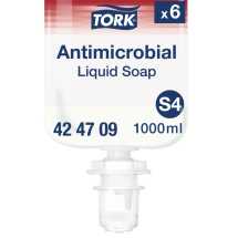 Tork Antimicrobial Handwashing Liquid Soap S4NEW 424709(6x1L)
