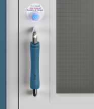 Purehold Pull Antimicrobial Door Handle Cover Blue L (Ea)