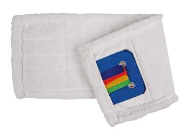 Microspeedy Microfibre Flat Mop Flagged No fringe (Pk 10)