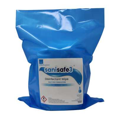 SS3 Af Disinfectant Wipes Blue 23gsm 18x20 refill (cs 2x1500)