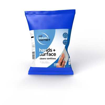 Pal Clean&Protect Hand/Surface Wipe (3x1000 wipe refill roll)