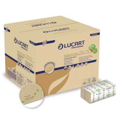 Lucart EcoNatural Fibrepk 2ply 216TN Intrefold Napkin(40x150)