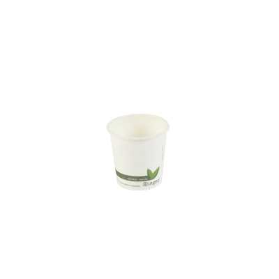 4oz Compostable Hot Drink Cup White Ingeo (1000)