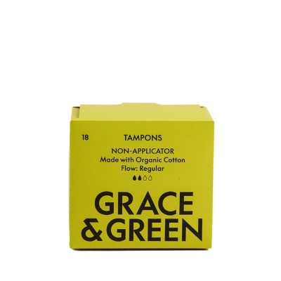 G&G Organic Non-Applicator Tampons Regular (Pack of 18)