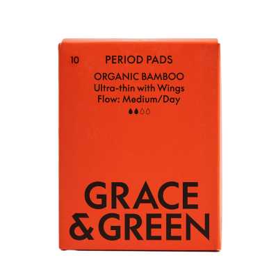 G&G Organic Bamboo Pads Day/ Medium GG BAMD 004 (10 Pack)