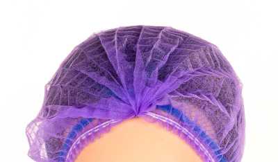 Lion Pleated Mob Cap Purple (1000)